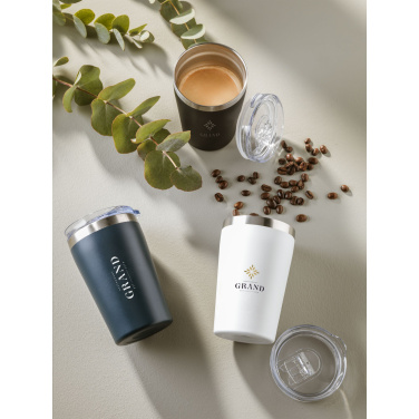 Logotrade Logogeschenke das Foto: Re-Steel RCS Recycled Kaffeebecher 380 ml Thermobecher