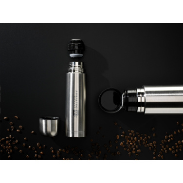 Logotrade Firmengeschenke das Foto: Thermotop Midi RCS Recycled Steel 500 ml Thermoflasche