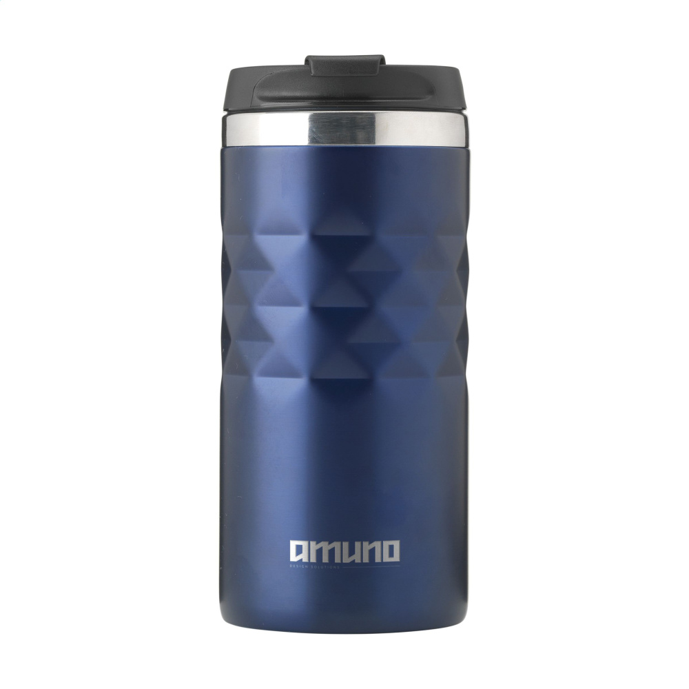 Logotrade Werbegeschenke das Foto: Geometric Mug RCS Recycleter Stahl 280 ml Thermobecher