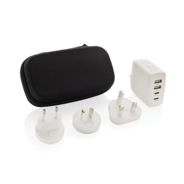 Logotrade Geschäftsgeschenke das Foto: TravelCharge Pro Reiseladegerät mit USB-C aus RCS rec. ABS