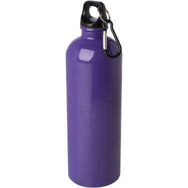 Logotrade Werbegeschenke das Foto: Oregon 750 ml RCS-zertifizierte, einwandige Trinkflasche aus Edelstahl mit Karabinerhaken