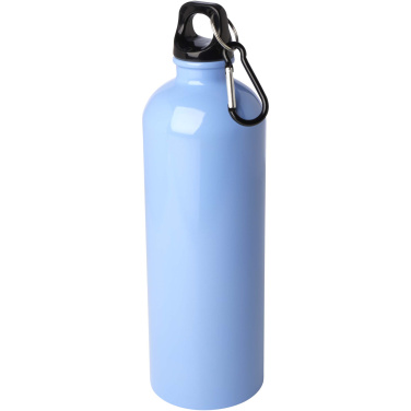 Logotrade Werbegeschenke das Foto: Oregon 750 ml RCS-zertifizierte, einwandige Trinkflasche aus Edelstahl mit Karabinerhaken