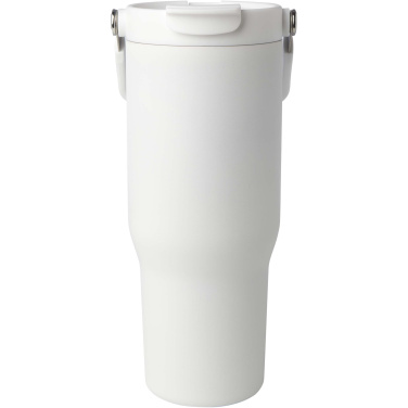 Logotrade Firmengeschenke das Foto: Bronx 900 ml RCS-zertifizierter Kupfer-Vakuum Isolierbecher aus Edelstahl mit Doppelfunktionsdeckel