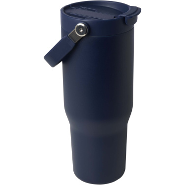 Logotrade werbemittel das Foto: Bronx 900 ml RCS-zertifizierter Kupfer-Vakuum Isolierbecher aus Edelstahl mit Doppelfunktionsdeckel