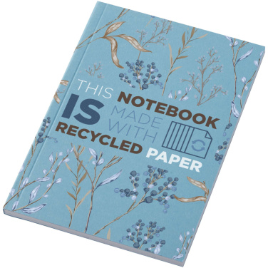 Logotrade Logogeschenke das Foto: Novella Austen A6 Softcover Notizbuch aus Recyclingmaterial – 50 Blatt