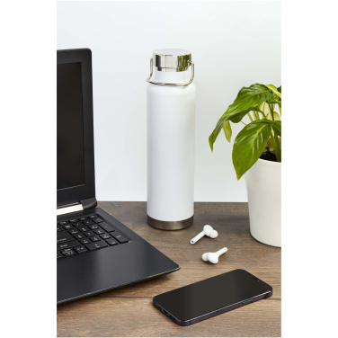 Logotrade Geschäftsgeschenke das Foto: Thor 650 ml RCS-zertifizierte Kupfer-Vakuum Isolierflasche aus recyceltem Edelstahl 