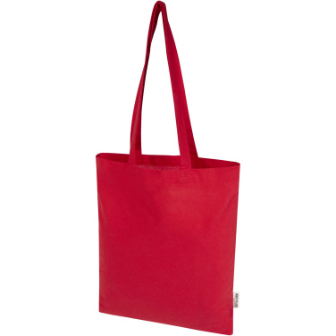 Logotrade Werbegeschenke das Foto: Madras Blend 140 g/m² Tragetasche aus GRS-recycelter Baumwolle 7L