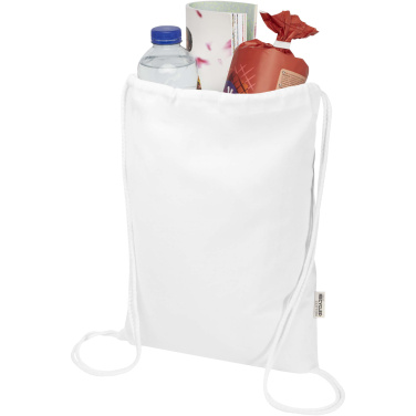 Logotrade Geschäftsgeschenke das Foto: Oregon Blend 140 g/m² GRS-recycelter Turnbeutel 5 L 