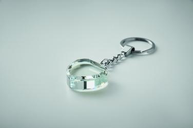 Logotrade werbemittel das Foto: Schlüsselanhänger Glas Herz