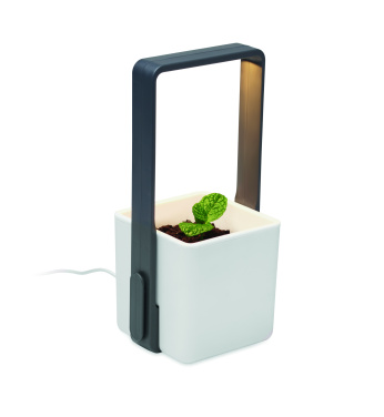 Logotrade Werbegeschenke das Foto: Inndor-Pflanztopf mit LED