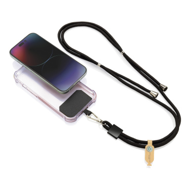 Logotrade Werbeartikel das Foto: CarryLoop verstellbares Handyband aus RCS rec. PET