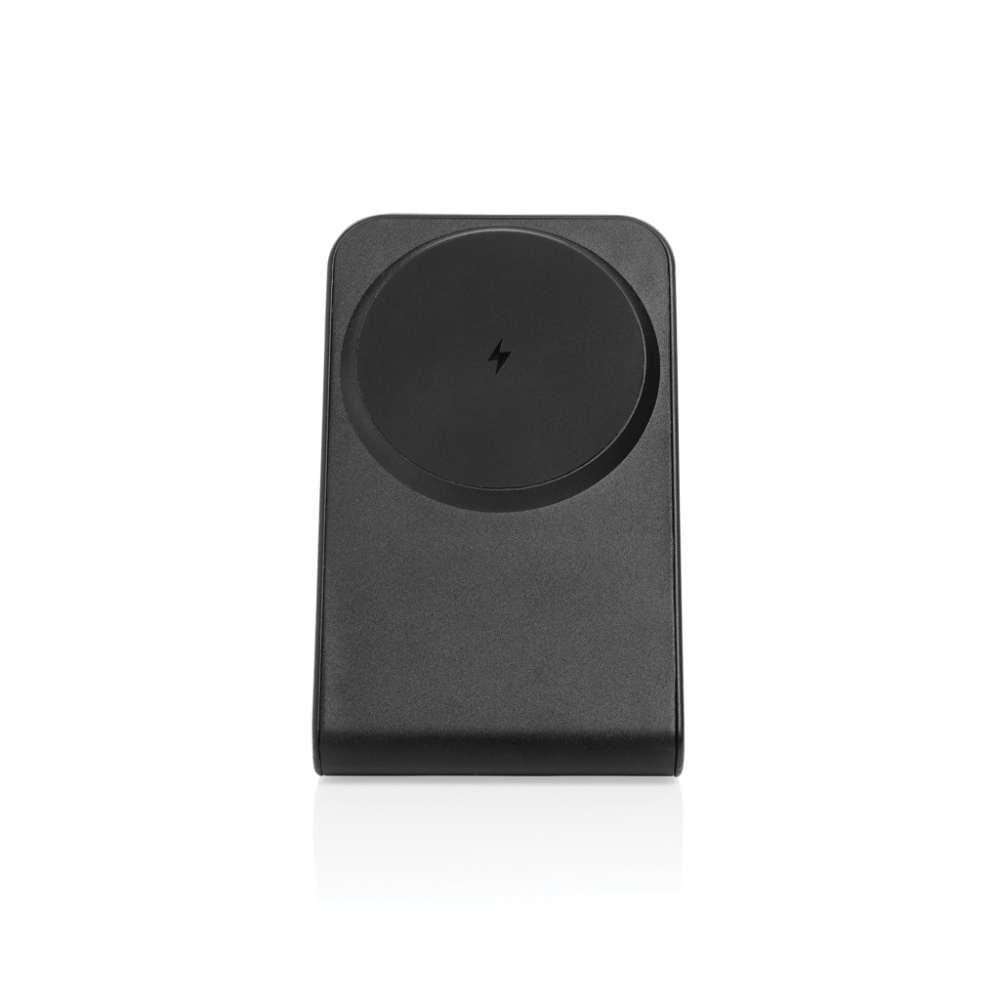Logotrade Werbegeschenke das Foto: VoltPerch 15W magnetischer Wireless Charger aus RCS rec. ABS