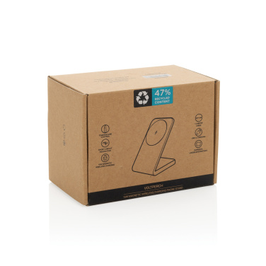 Logotrade Geschäftsgeschenke das Foto: VoltPerch 15W magnetischer Wireless Charger aus RCS rec. ABS