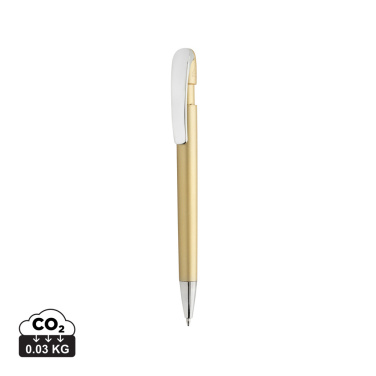 Logotrade Firmengeschenke das Foto: Glide GRS-zertifizierter rABS Stift mit Metallclip