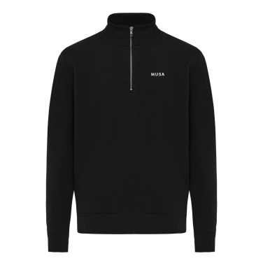 Logotrade werbemittel das Foto: IQONIQ Elgon Quarter-Zip-Sweater aus rec. Baumwolle