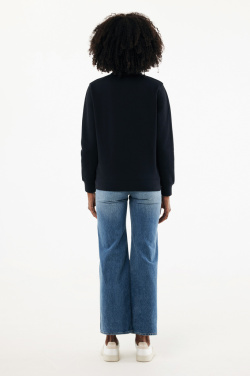 Logotrade Werbegeschenke das Foto: IQONIQ Elgon Quarter-Zip-Sweater aus rec. Baumwolle