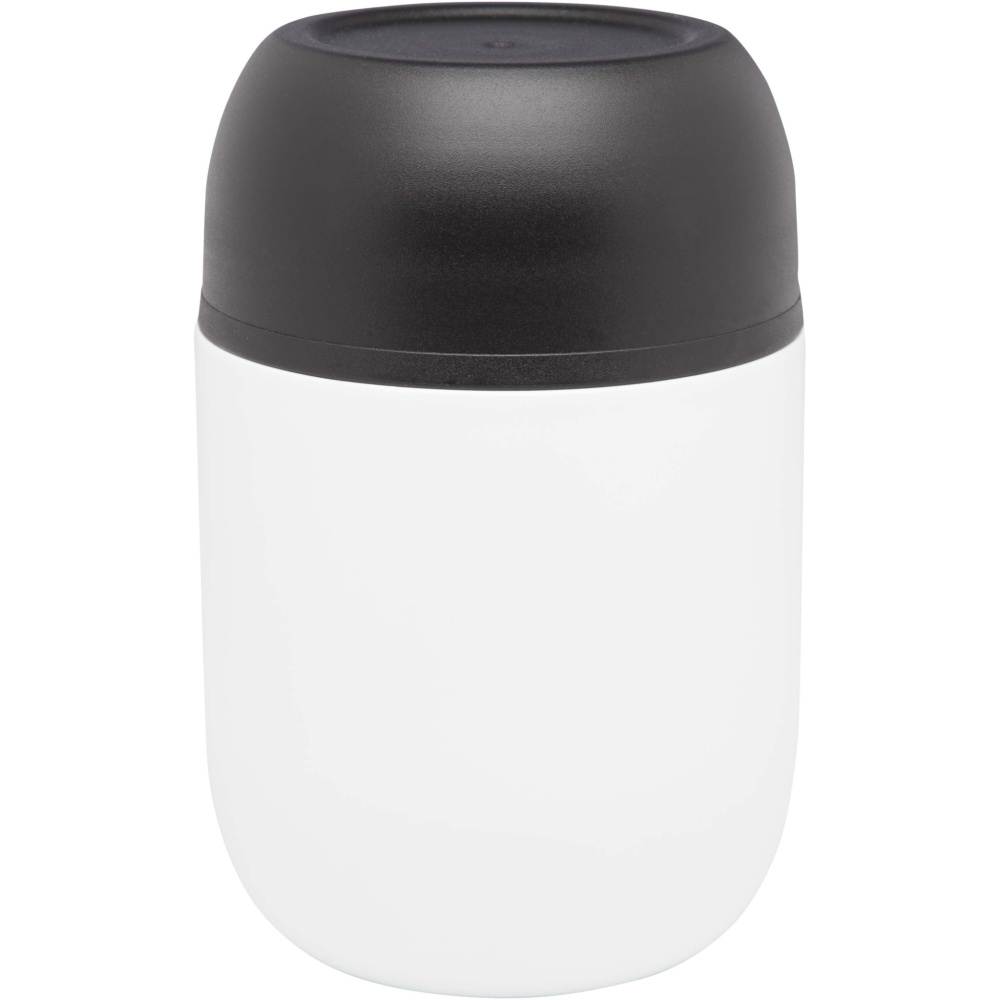 Logotrade Geschäftsgeschenke das Foto: Supo 480 ml doppelwandiger Lunchpot aus recyceltem Edelstahl
