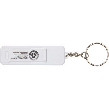 Logotrade Firmengeschenke das Foto: Aggia Telefonladestation aus recyceltem Kunststoff mit Fidget-Toy