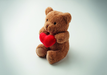 Logotrade Werbegeschenke das Foto: Teddybär mit Herz 23cm