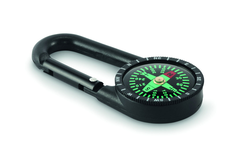 Logotrade Werbegeschenke das Foto: Outdoor-Kompass mit Karabiner