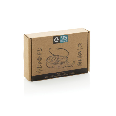 Logotrade Logogeschenke das Foto: Chargevix Multifunktionales 60W-Lade-Set aus RCS rPlastic