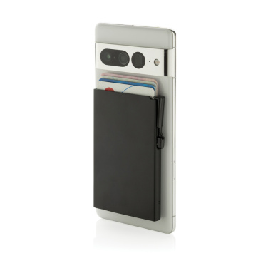 Logotrade Firmengeschenke das Foto: Magnetischer RFID-Kartenhalter aus Aluminium für Smartphones