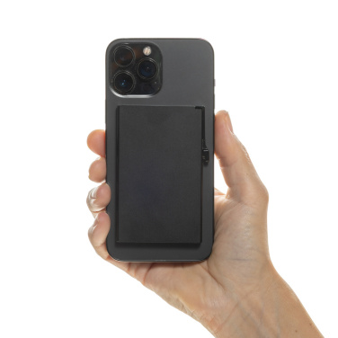 Logotrade Firmengeschenke das Foto: Magnetischer RFID-Kartenhalter aus Aluminium für Smartphones