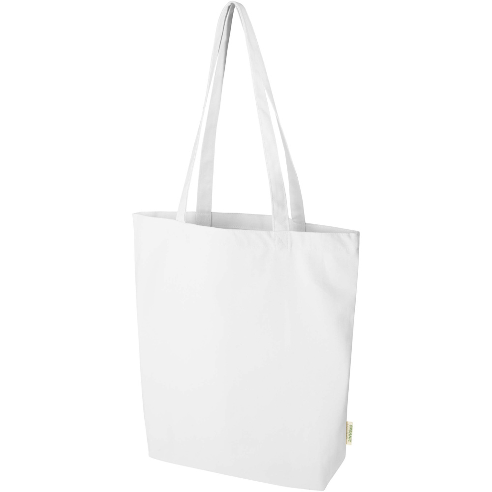 Logotrade Firmengeschenke das Foto: Odisha 180 g/m² OCS Bio-Tragetasche mit breitem Boden 11L