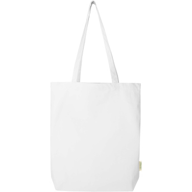 Logotrade Firmengeschenke das Foto: Odisha 180 g/m² OCS Bio-Tragetasche mit breitem Boden 11L
