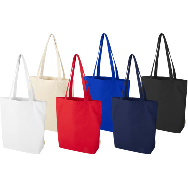 Logotrade Werbegeschenke das Foto: Odisha 180 g/m² OCS Bio-Tragetasche mit breitem Boden 11L
