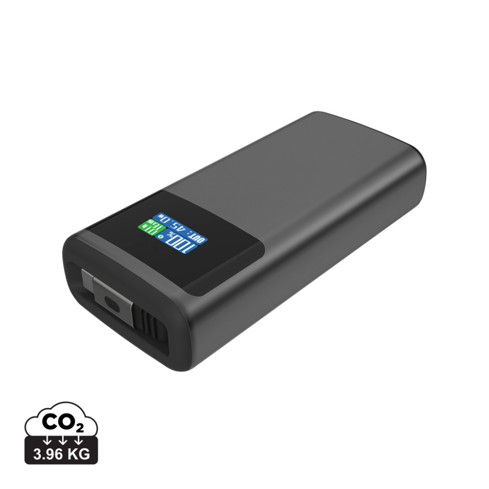 Logotrade Werbeartikel das Foto: Quantum RCS Ultra-Fast 45W 10.000mAh Powerbank mit Display