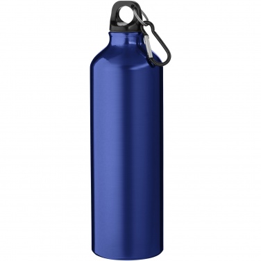 Logo trade promotional giveaways image of: Oregon 770 ml aluminium water bottle with carabiner