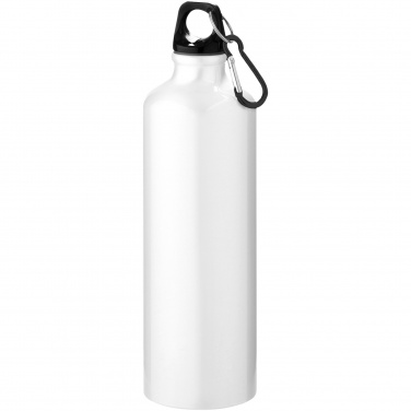 Logo trade promotional items image of: Oregon 770 ml aluminium water bottle with carabiner