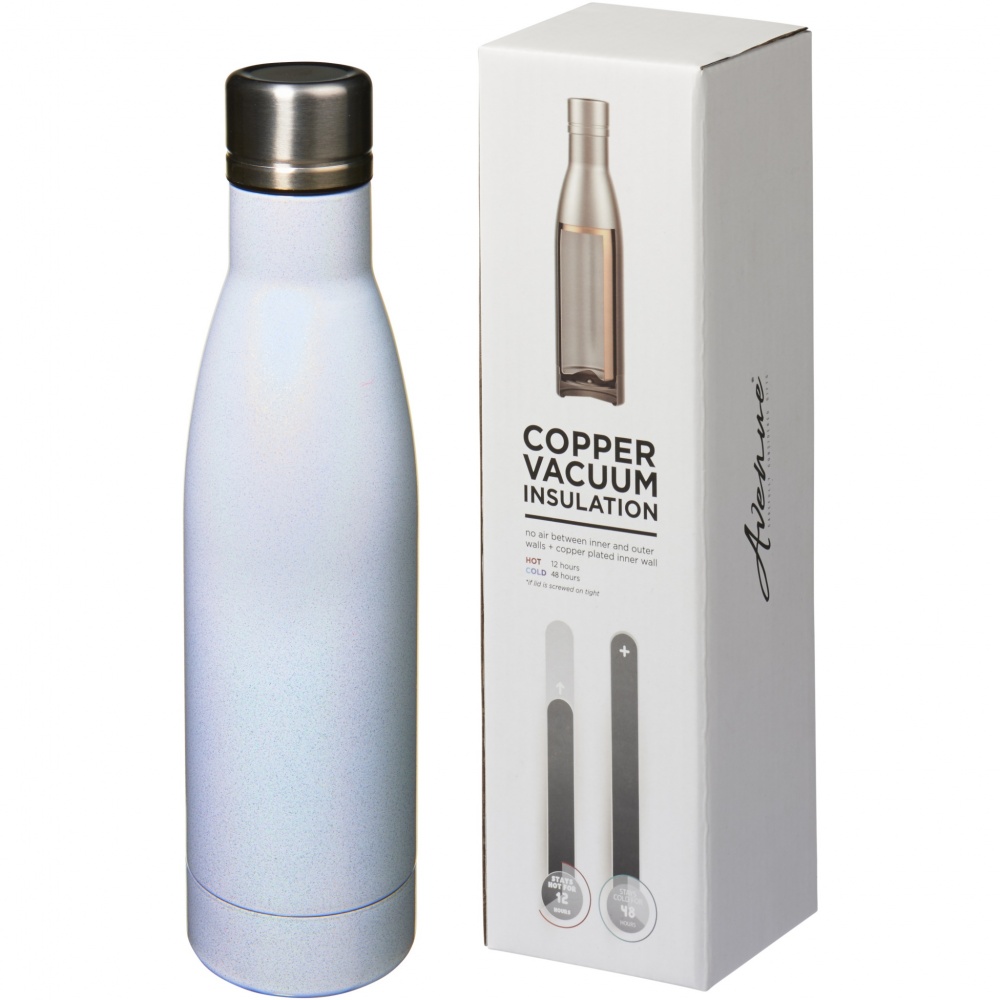 Logo trade business gift photo of: Vasa Aurora 500 ml copper vacuum insulated water bottle