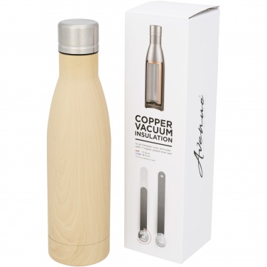 Logo trade corporate gifts picture of: Vasa 500 ml wood-look copper vacuum insulated bottle