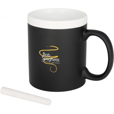 Logo trade promotional products image of: Chalk-write 330 ml ceramic mug