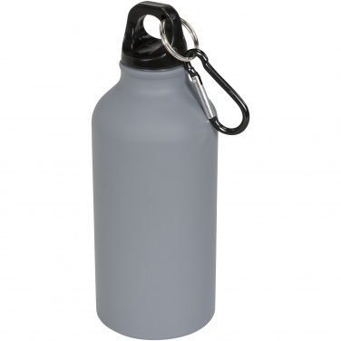 Logo trade promotional products image of: Oregon 400 ml matte water bottle with carabiner