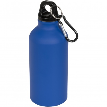 Logotrade promotional merchandise image of: Oregon 400 ml matte water bottle with carabiner