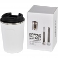 Leak-proof copper vacuum insulated tumbler Thor, 360 ml, White