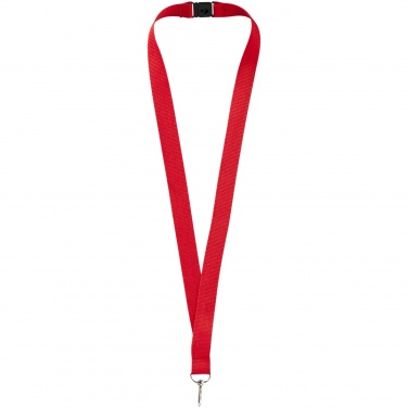 Logo trade promotional products image of: Lago lanyard with break-away closure