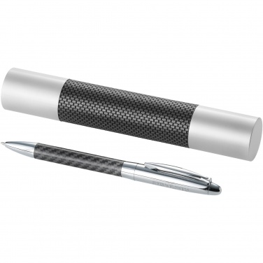 Logotrade promotional gifts photo of: Winona ballpoint pen with carbon fibre details
