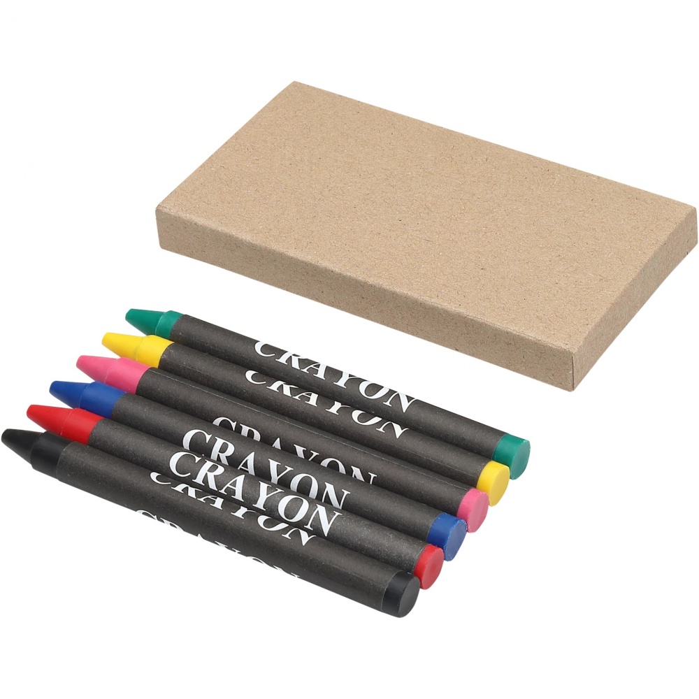 Logotrade promotional product picture of: Ayo 6-piece coloured crayon set