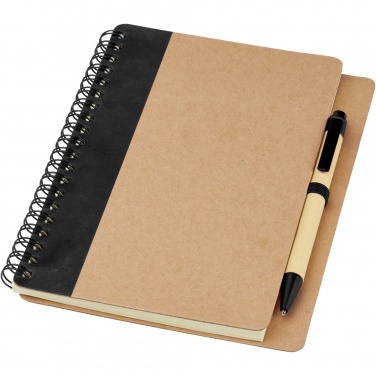 Logo trade promotional item photo of: Priestly recycled notebook with pen