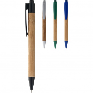 Logo trade promotional products image of: Borneo bamboo ballpoint pen