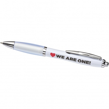 Logo trade business gift photo of: Nash ballpoint pen with coloured barrel and grip