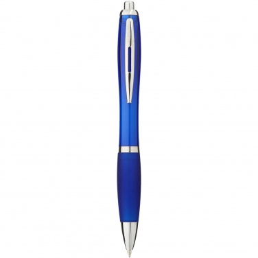 Logo trade advertising product photo of: Nash ballpoint pen with coloured barrel and grip
