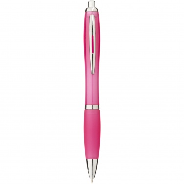 Logo trade promotional products picture of: Nash ballpoint pen with coloured barrel and grip