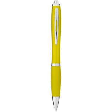 Logo trade promotional merchandise picture of: Nash ballpoint pen with coloured barrel and grip