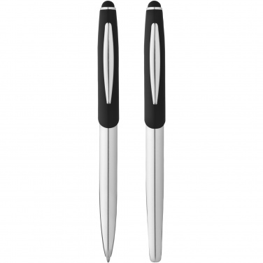 Logotrade advertising product picture of: Geneva stylus ballpoint pen and rollerball pen set