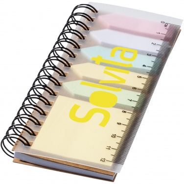 Logotrade promotional giveaway picture of: Spinner spiral notebook with coloured sticky notes